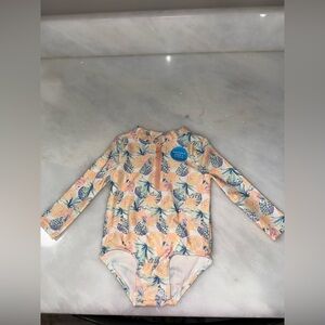 Carter's Tropical Floral Long Sleeve swim wear for kids.